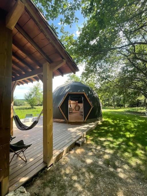 Dome Insolite Lichen Jacuzzi Et Petits-Dejeuners Inclus Gondrin Luaran gambar