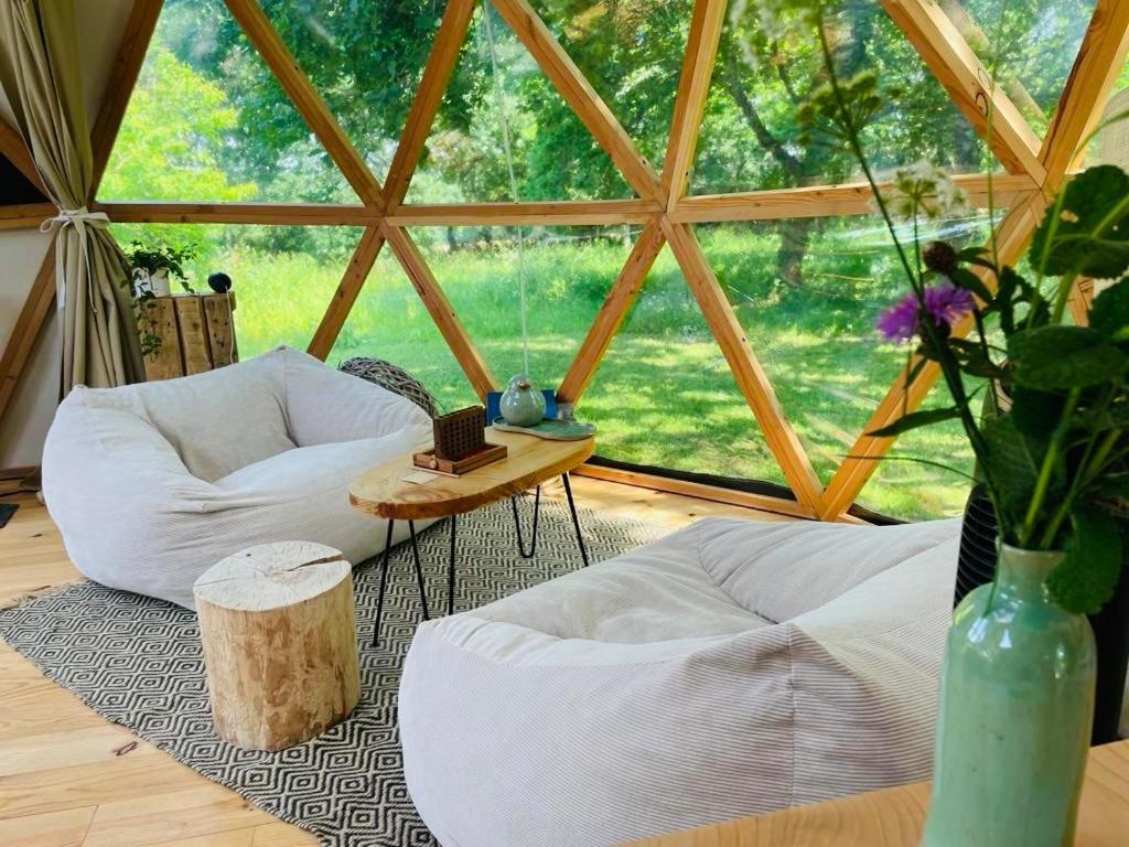 Dome Insolite Lichen Jacuzzi Et Petits-Dejeuners Inclus Gondrin Luaran gambar